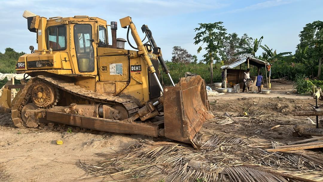 Bulldozer clearing land on a Germisa Engineering site